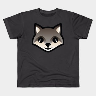 Gray Wolf Pup Kids T-Shirt